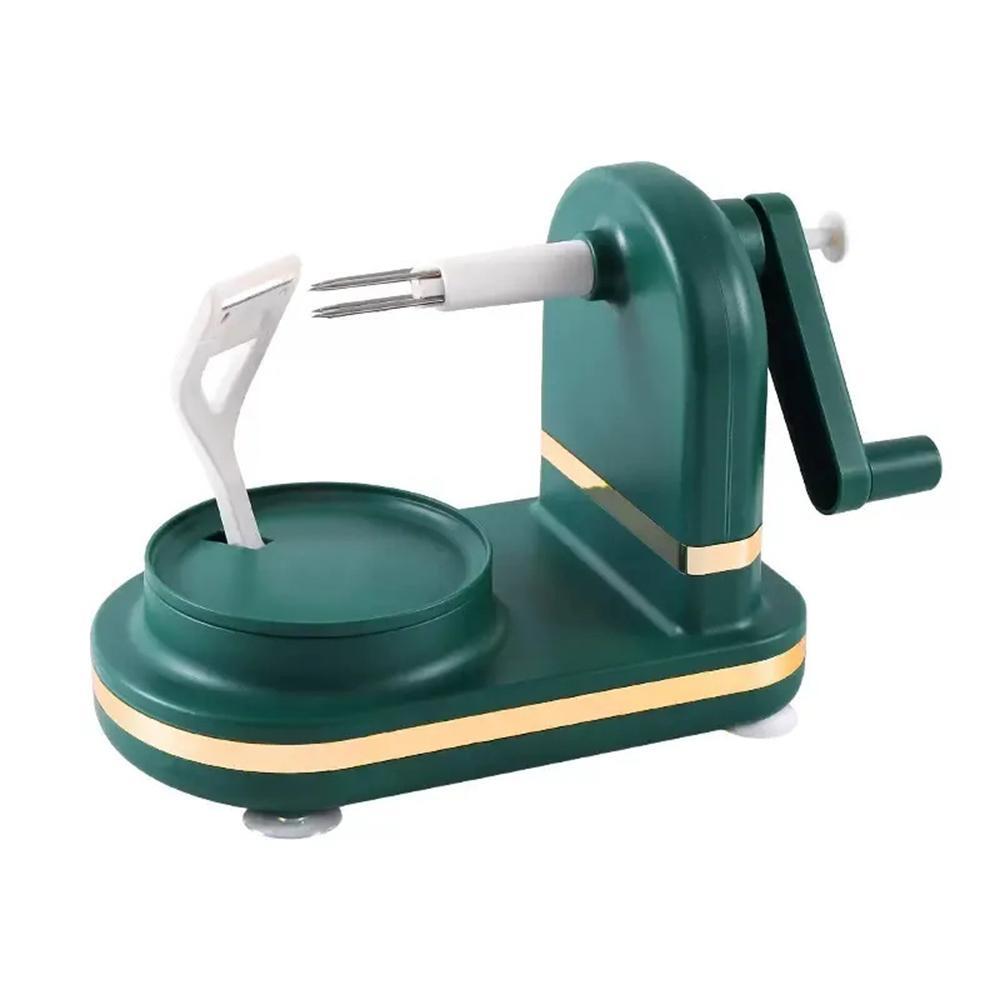 Hand Cranked Apple Peeler Machine, Manual Fruit Peeler Slicer and Rotating Kitchen Peeling Machine for Apples, Potatoes and Pears, Easy Use Kitchen Gadget for Peeling, Coring and Slicing Fruit for Baking, Snacks, Pies and Daily Food Prep