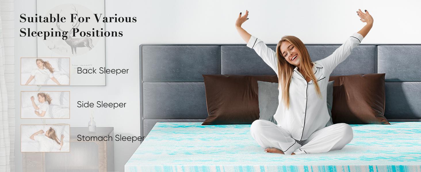 Bedding Mattress Topper Memory Foam Mattress Breathable Topper