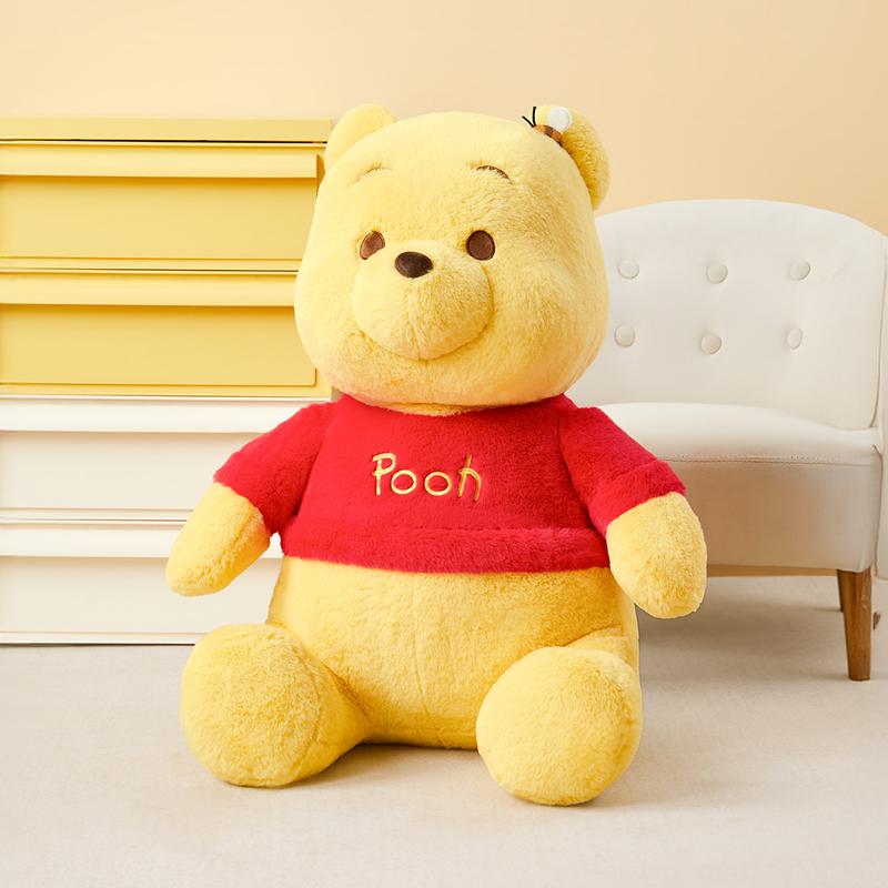 【Holiday Gift】Disney Winnie the Pooh Basic Series Sitting Plush Doll 31.5inch/19.69inch, Adorable Classic Character Stuffed Toy, Suitable Gift for Women & Fans, Holiday & Holiday Haul & New Year