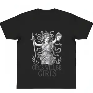 Medusa Graphic graphic tees Feminist Greek Mythology Shirt y2k cotton fashion Streetwear Shortsleeve Casual Top Trending Classic Gift Easy Care Machine Wash Safe