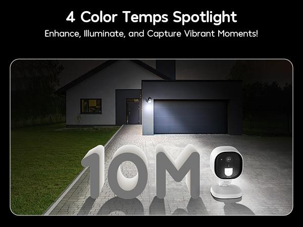 Winees Smart Cameras Security for Home/ Pets , Wired 2K Wi-Fi Camera for Indoor/Outdoor, AI Alarm Detection, Color Night Vision, 2-Way Audio, 2.4G, Outside