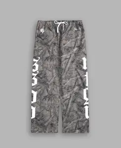 Camo Graphic Sweatpants with “Our Mantra” Print – Men’s Urban Fitness Joggers