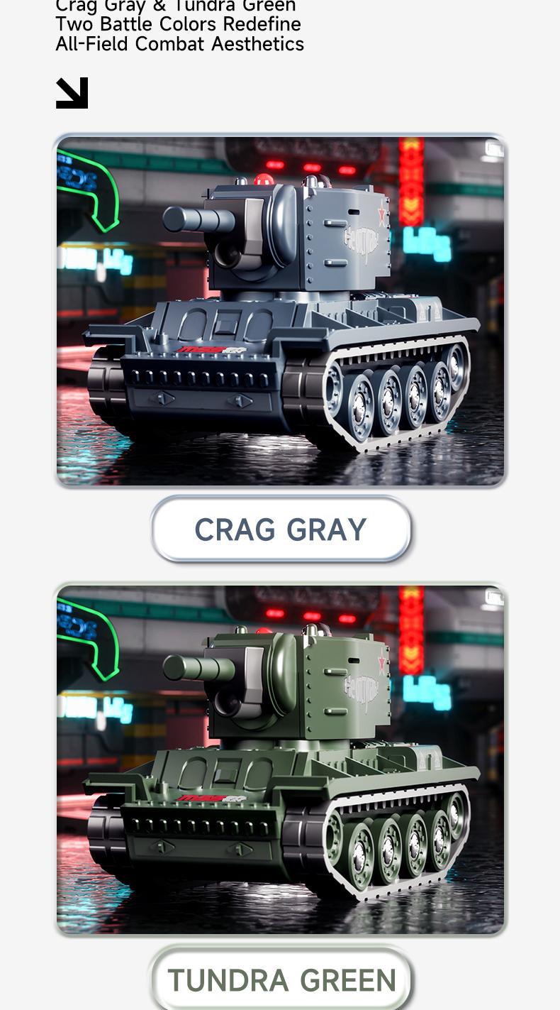 BRRRRT 1/64 RC Tank,Remote Control Military Army Tank Model with Infrared Battle System & Rotating Turret,2.4Ghz RC Vehicle Toy for Kids and Adults