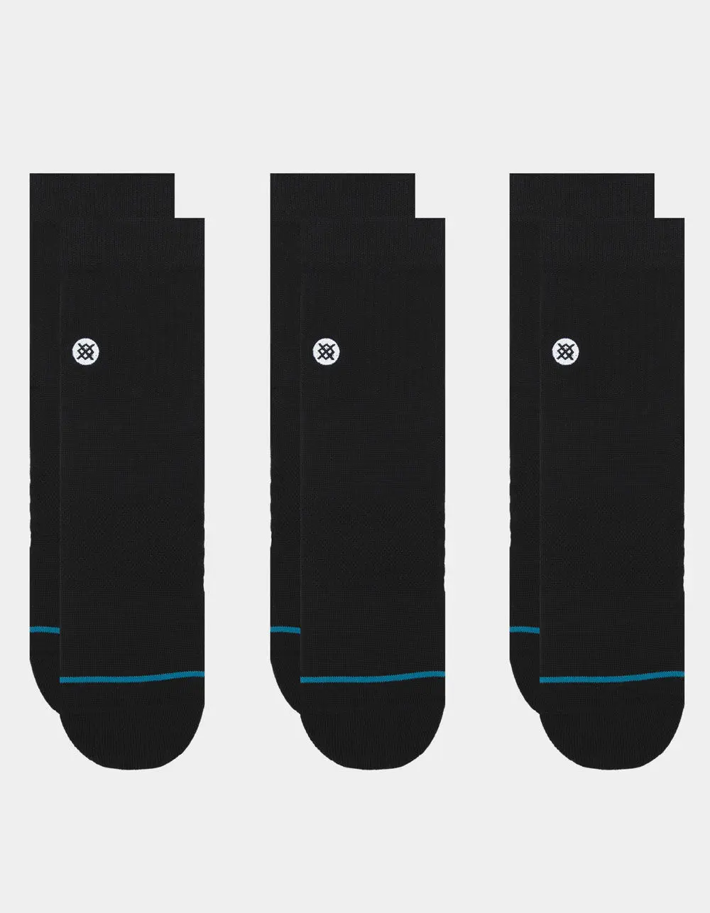 STANCE Icon 3 Pack Mens Quarter Socks