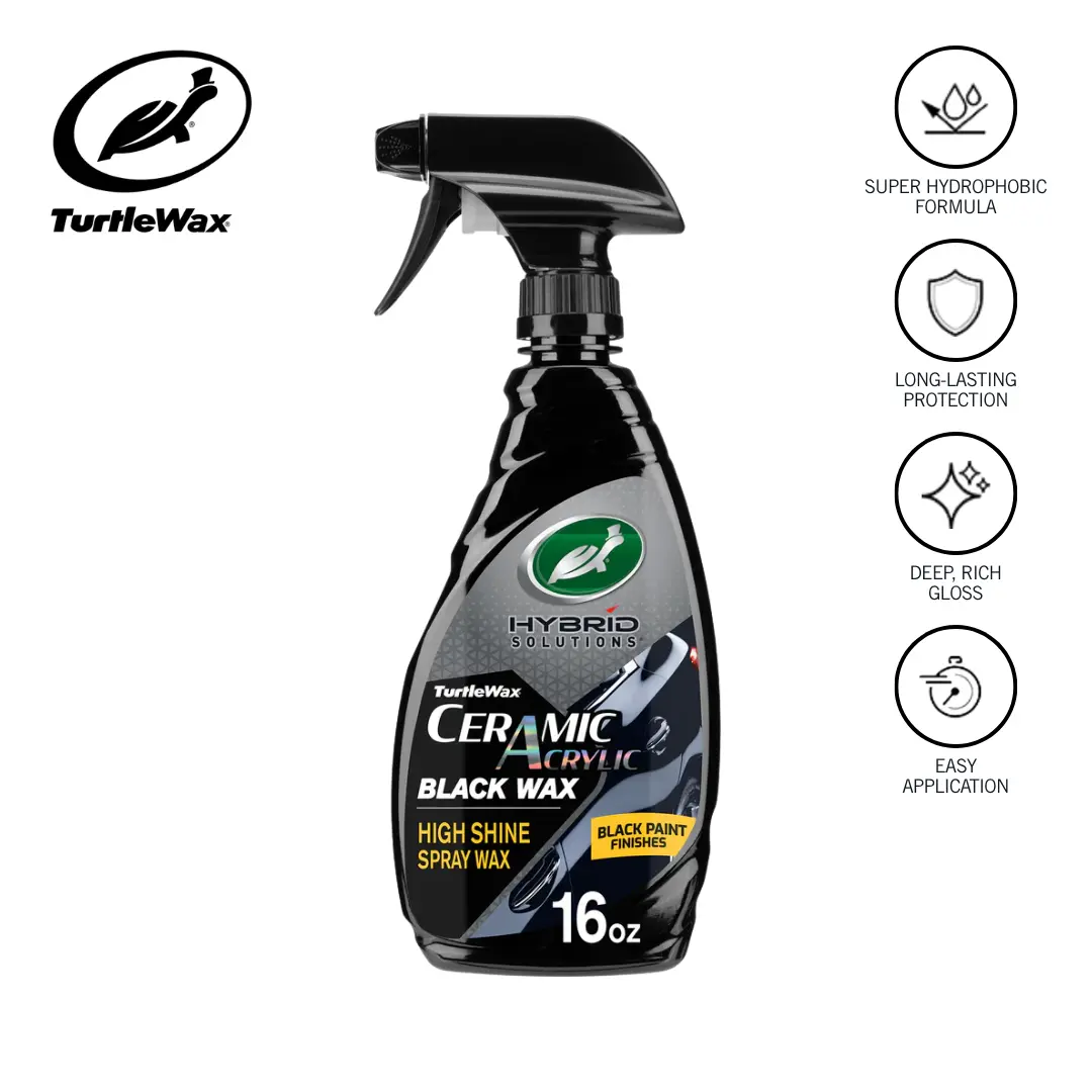 Hybrid Solutions® Ceramic Acrylic Black Wax - 16 fl oz, Ceramic Coating Paintwork for Car Paint Care, Deep Gloss, Long-Lasting Protection
