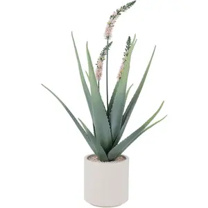 Artificial Cactus Plant, Tall UV Resistant Faux Cactus Plant, Realistic Texture Tall Fake Plant, Faux Desert Cacti Plant with Planter,Green 3