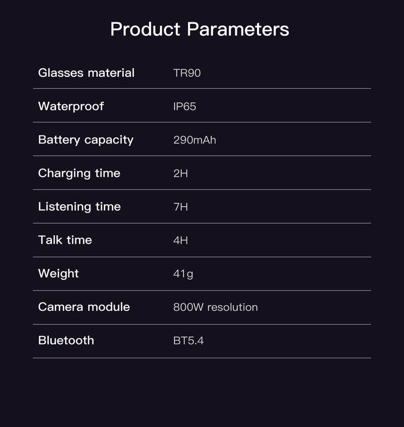 Smart Sports Glasses with First-Person Camera & AI Translator｜8MP Photochromic Lenses, Hands-Free Video for Outdoor Adventures