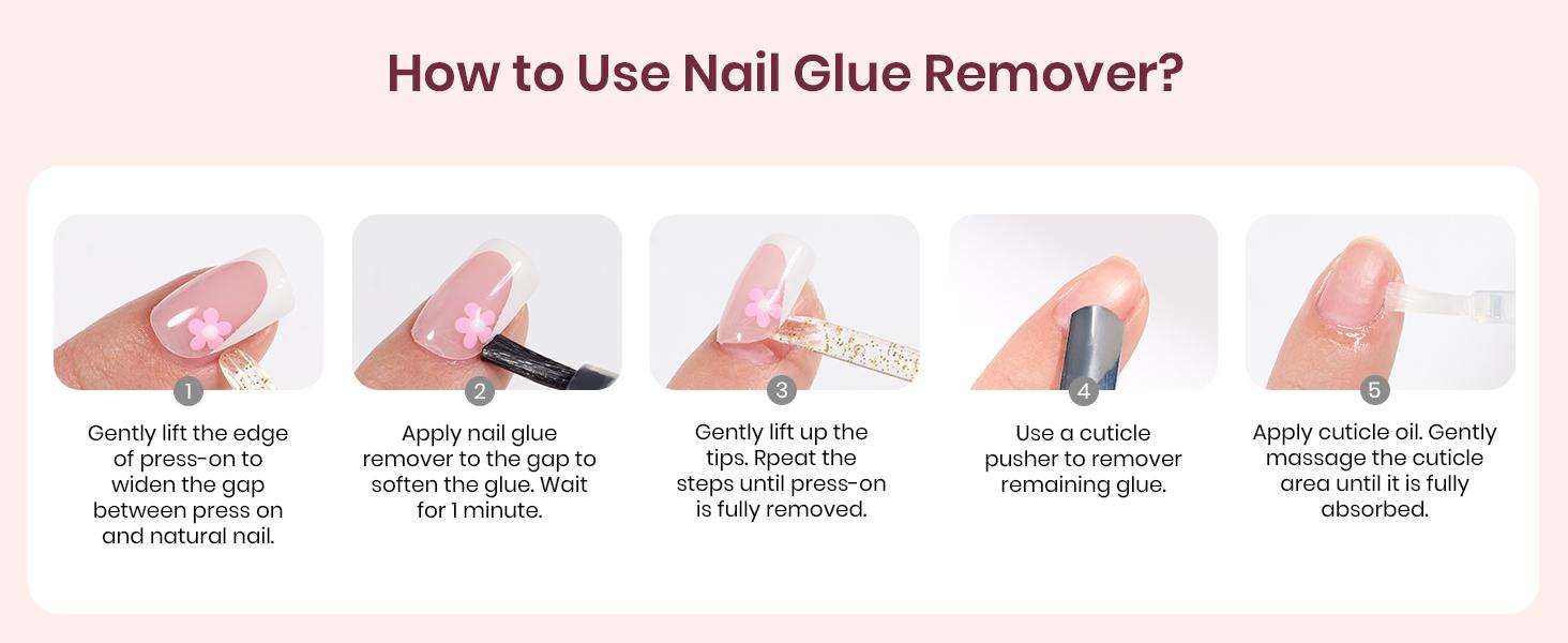 Beetles X Press Plus-Lite Kit French Tips Square Almond French Tip Press on Nails with Nail Glue Builder Top Coat Squoval Press on Nails DIY Manicure Gift for Women