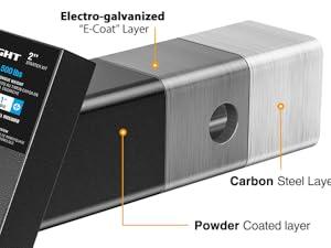 Nilight Fusion Trailer Hitch Mount with 1-7/8 Inch Trailer Ball & 5/8" Hitch Pin Clip, Fits 2-Inch Receiver 5000 lbs 2" Drop Nilight Fusion Trailer Hitch Mount with 1-7/8 Inch Trailer Ball & 5/8" Hitch Pin Clip, Fits 2-Inch Receiver 5000 lbs 2" Drop