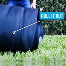 GARVEE 20FT Inflatable Projector Screen with Air Blower, 16:9 Screen Ratio, Easy to Carry Storage Bag, Ideal for Outdoor Movie Nights