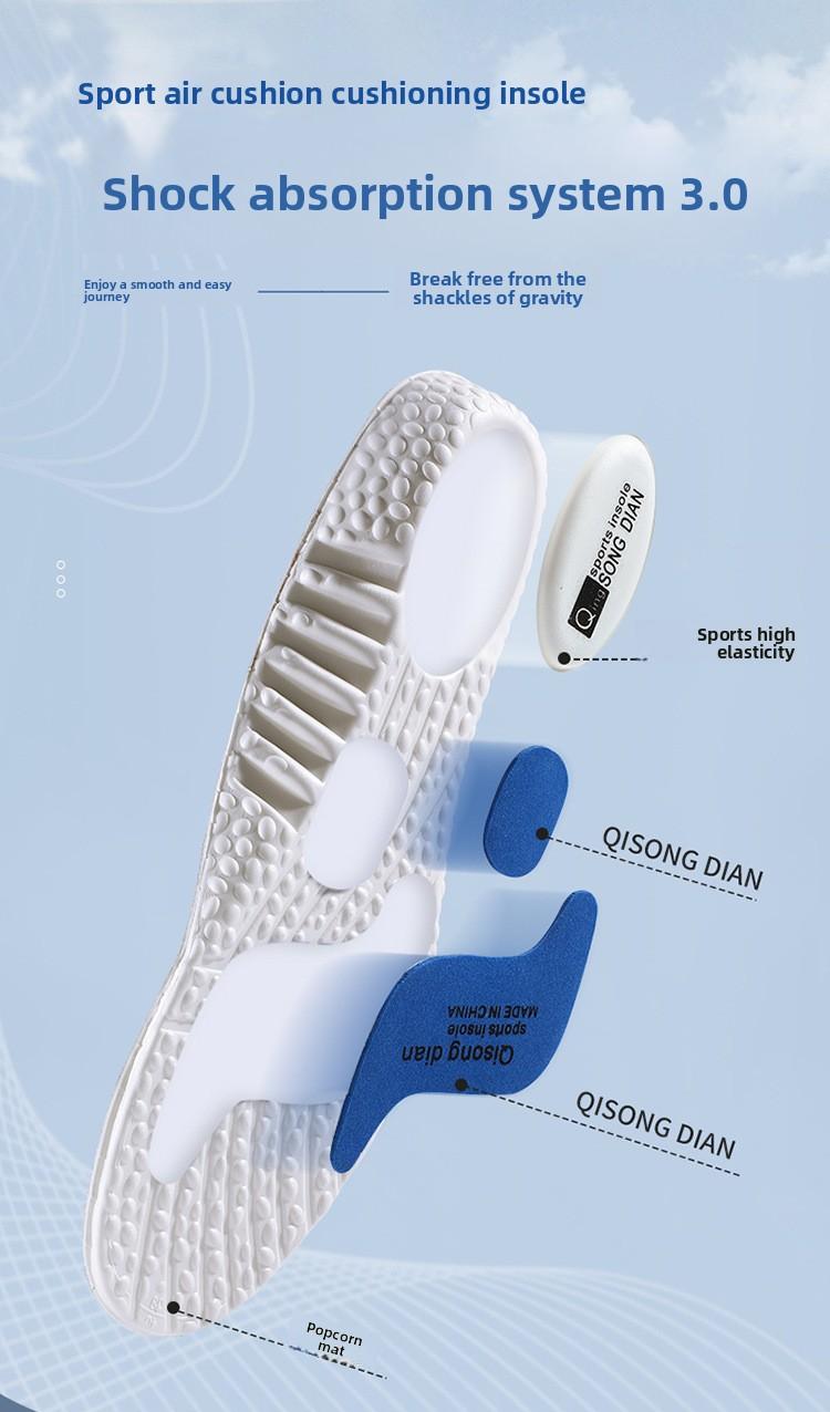Popcorn EVA Sports Insoles |     High Elastic Shock Absorbing, Sweat-Wicking Deodorant