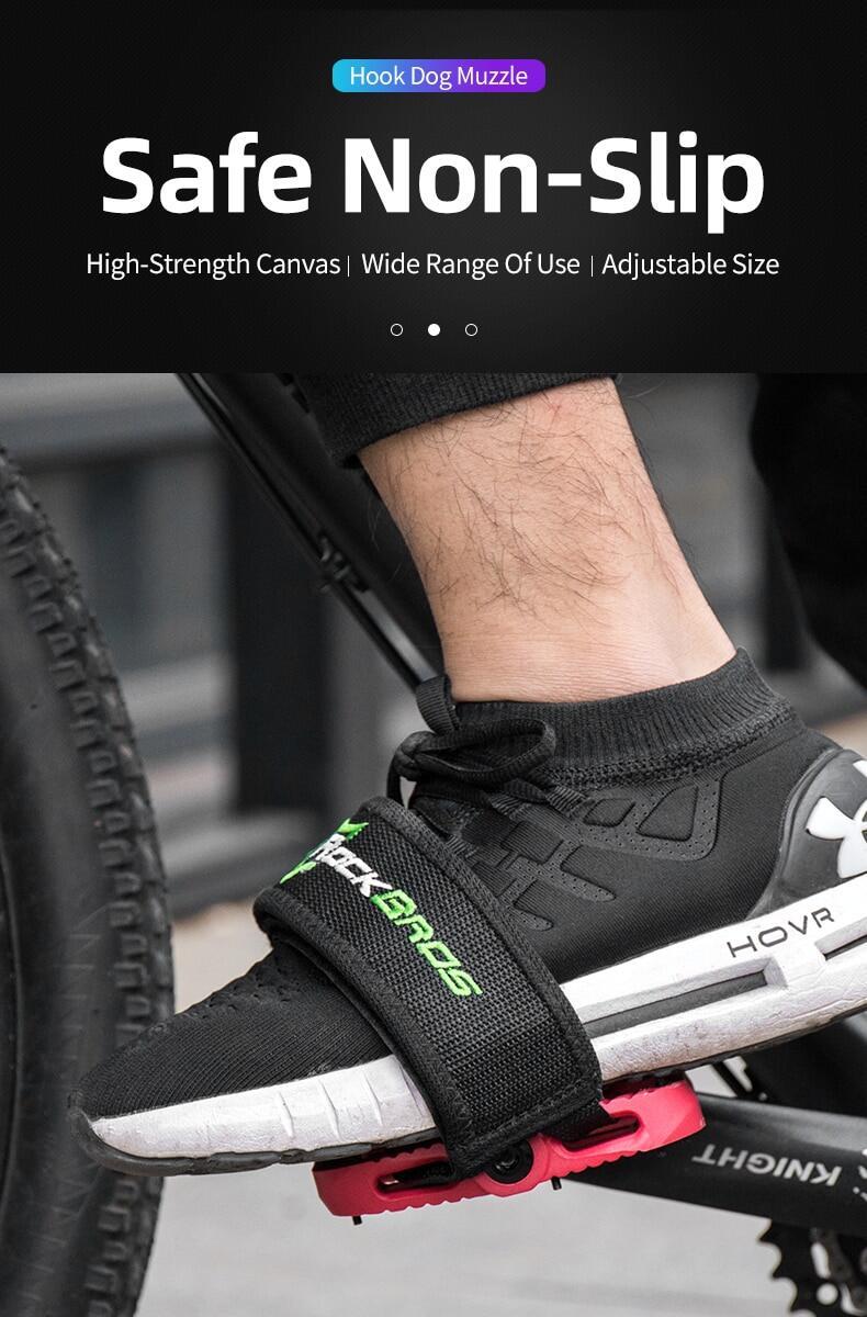ROCKBROS High Strength Double-side Bike Pedal Cover Cycling Pedal Foot Strap Ultralight Anti-slip Pedal Belt