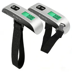 Portable Electronic Hanging Luggage Scale, 110 Pounds Digital Handheld Luggage Hanging Baggage Scale With Backlight LCD Display, Hand Tool