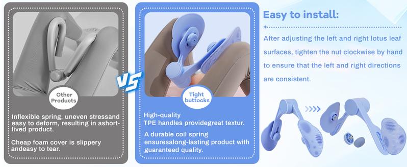 Hip Trainer Kegel Exerciser, Pelvic Floor Trainer, Kegel Trainer for Postpartum Rehabilitation, Trimmer Inner Thigh, Thigh Toner Workout