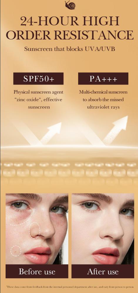 Buildable Medium-to-Full Coverage Snail BB Cream - Matte Finish, Hydrating & Oil-Controlling, Natural Look, Refreshing Non-Greasy, Ideal for Makeup Beginners, Great Holiday Gift