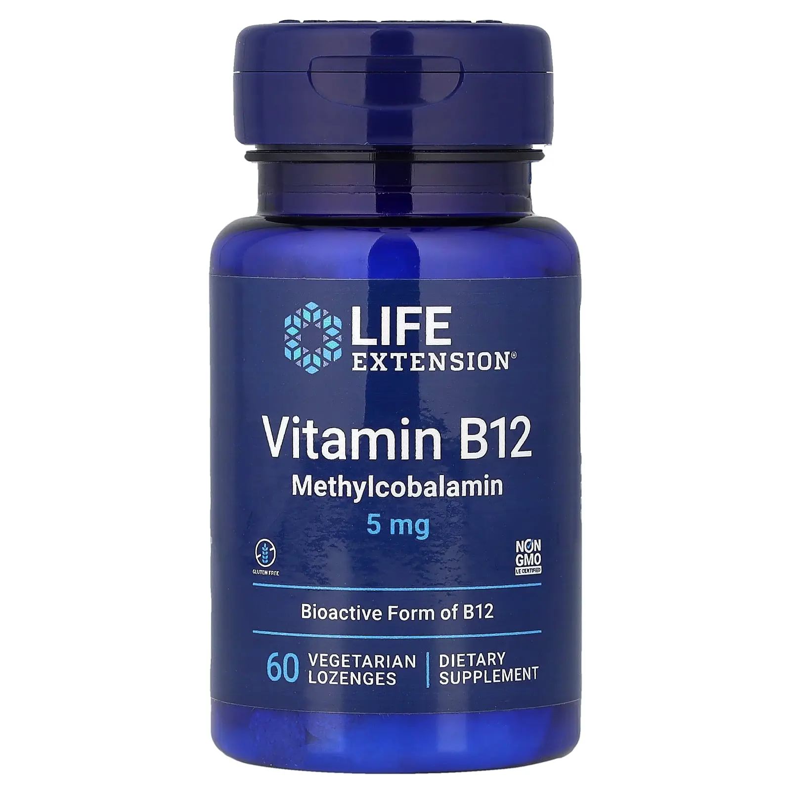 Life Extension Vitamin B12 Methylcobalamin, 5 mg, 60 Vegetarian Lozenges