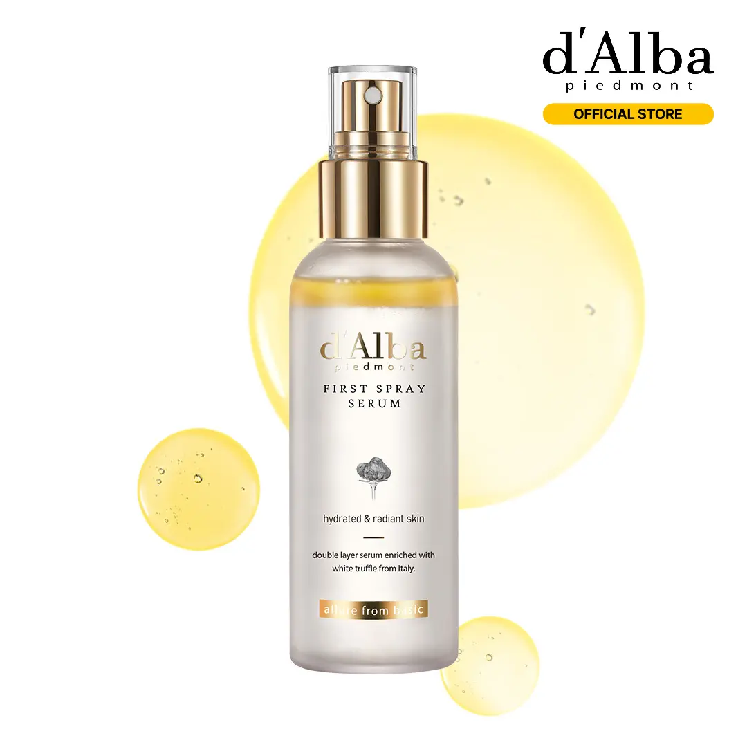 [OFFICIAL d'Alba] White Truffle First Spray Serum - Authentic Face Glow Serum - Lightweight & Vegan Korean Serum Face Spray