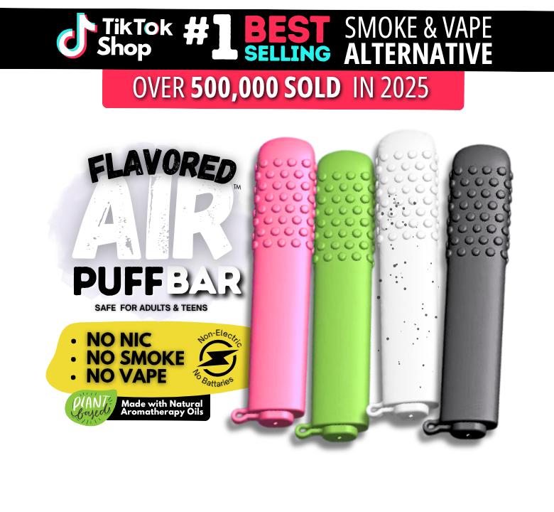 HealthChews PuffBar Essential Oil Aroma Stick - Bendable, Super Durable, Reusable, Washable - Portable, Discreet, Stress Relief, Oral Fixation Satisfaction - Solution