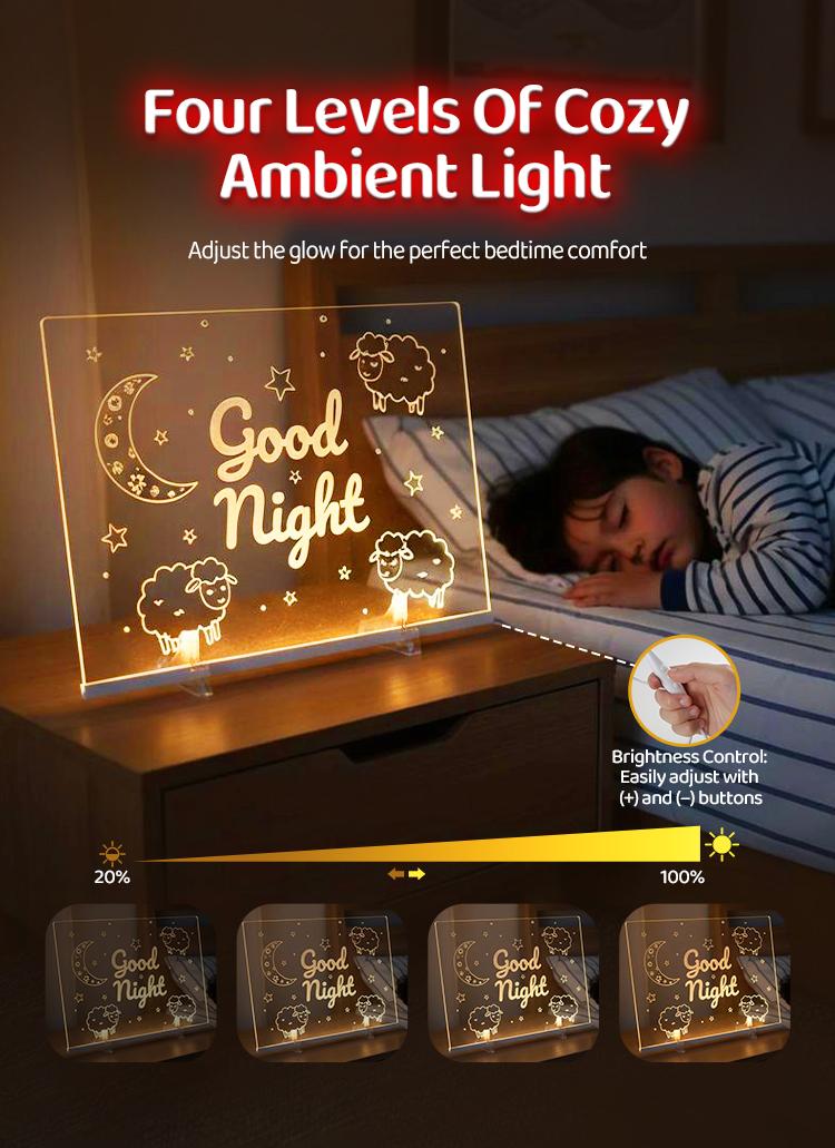 LOOHOI 12"x 8" Inch Lumi Boards LED Drawing Board - 8 Colors & 4 Modes, 12 Inch Acrylic Writing Board with 14 Marker Pens | Eye-Gentle, Child Friendly | Perfect Birthday & Christmas Gift