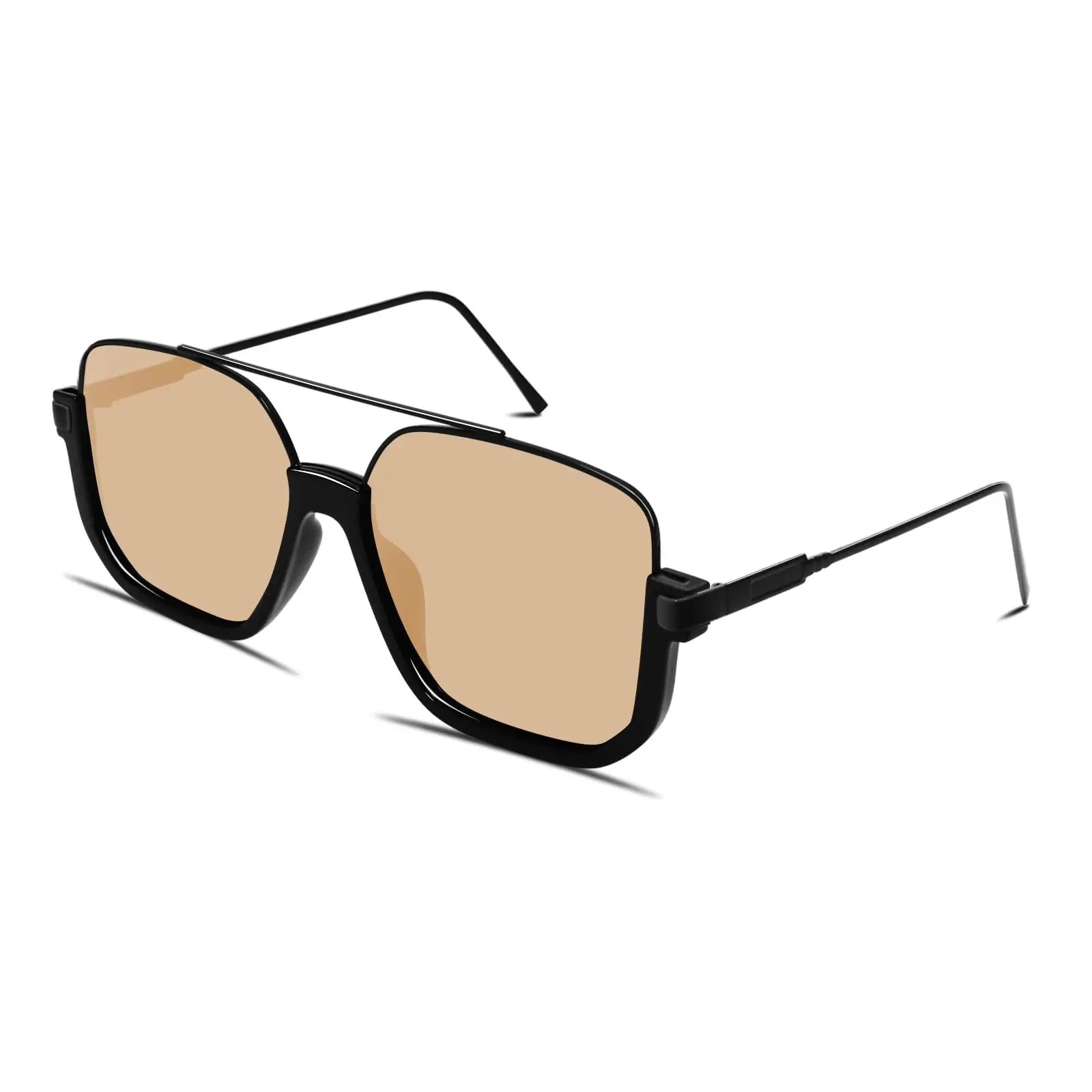 Retro Aviator Sunglasses for Women, Trendy Semi-Rimless Eyewear with Tinted Lenses for Summer Outdoor Activities, Retro-Inspired Women's Sunglasses, Aviator Women's Sunglasses