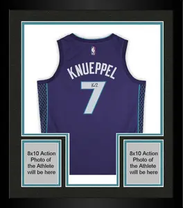 Framed Kon Knueppel Charlotte Hornets Autographed Nike Purple Statement Swingman Jersey - Fanatics Authentic Certified