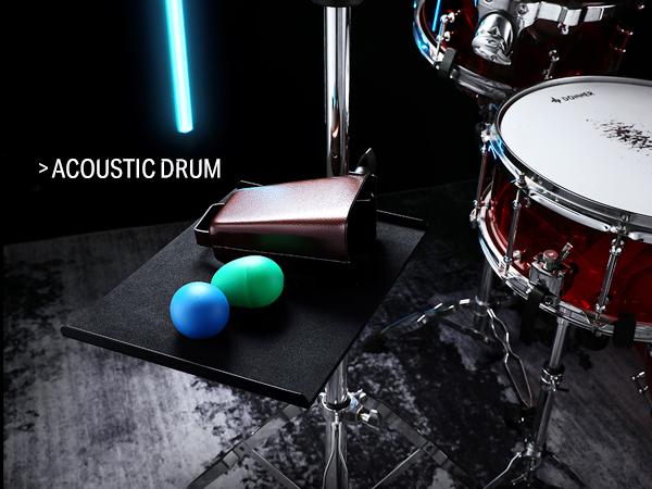 DONNER Percussion Table - Stable Durable Tray for Drums with EVA Pad & Open Frame Design for Easy Access to Accessories