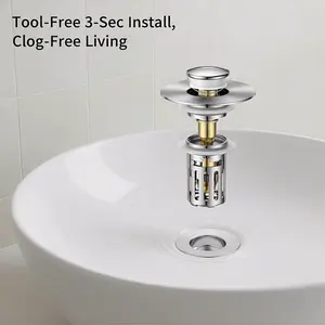 Hair Catcher Drain Cover, Stop Clogged Drains! Universal Sink Strainer for Bathroom & Kitchen, Easy to Clean Hair Protector for Long Hair, Pet Owners Stretchable Disposable Dish Touch-Controlled LED Makeup Vanity Square RainShower white unclogging tool