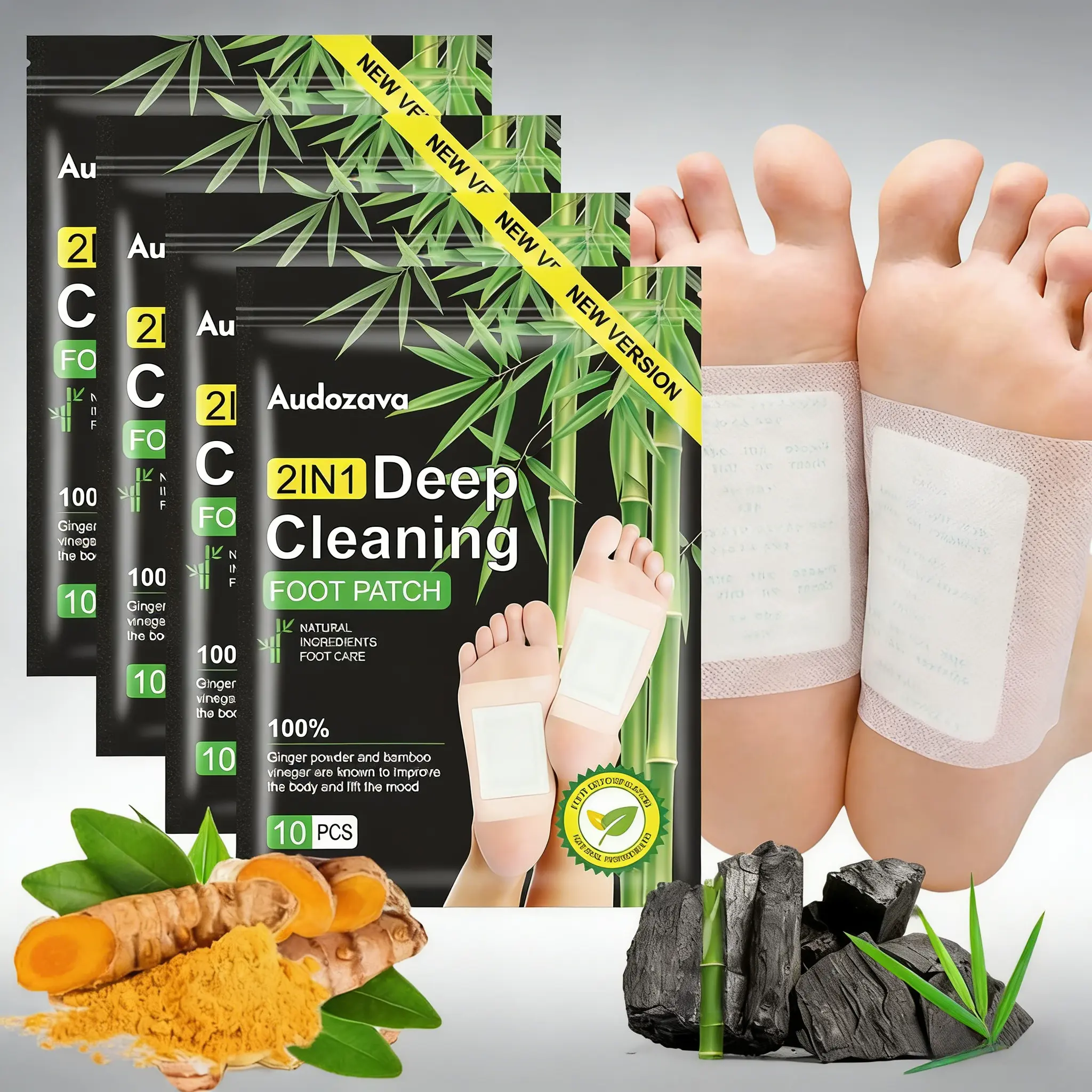 40pcs/20pcs/10pcs Foot Detox Patches for Stress Relief, Toxin Removal & Better Sleep Natural Deep Cleansing Pads Healthy Healthcare Solution Treatment toxin removal, Wellness, Therapy
