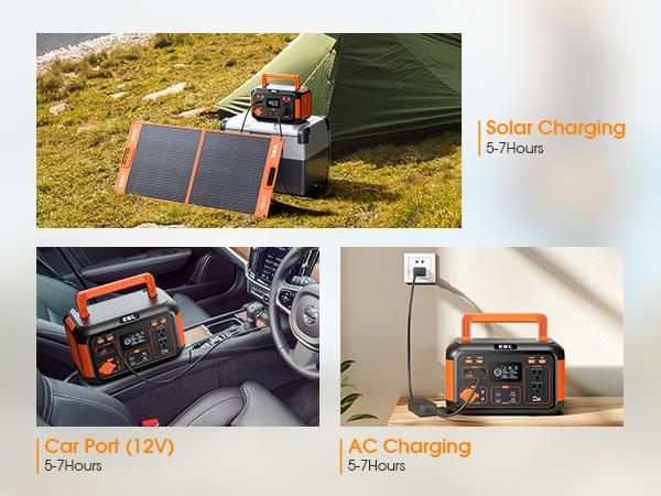 EBL 500W Portable Power Station | 444Wh Solar Generator for Camping, Home & Emergency Backup EBL 500W Portable Power Station | 444Wh Solar Generator for Camping, Home & Emergency Backup