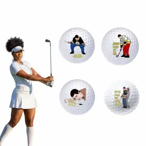 4Pcs Funny Golf Balls for Men, Adult Humor Novelty Golf Gift Set, Unique Practice Balls for Dad, Boyfriend, Coworkers, Funny Golfer Gag Gifts for Father’s Day, Christmas, and Birthday