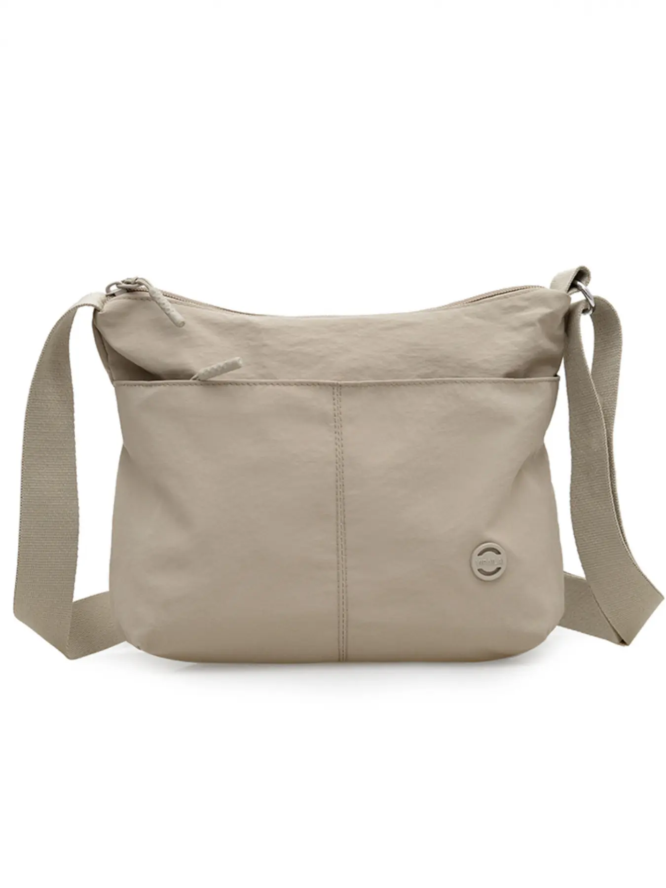 Casual Lightweight Multi-Layer Mid-Age Mom Bag, Handbag Shoulder Purse, Solid Color Zipper Closure Crossbody Messenger Bag, Everyday Shoulder Bag, Casual Crossbody Bags, Stylish Daily Use Accessory