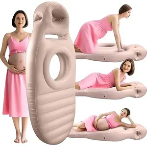 Toggloo Pregnancy Pillow | The Prenatal Inflatable Yoga Mat & Relief Pillow with Belly Hole