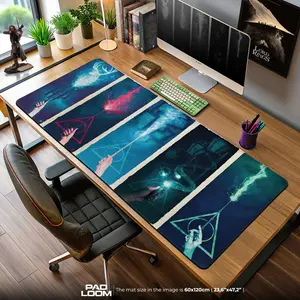 Wand Spells Mouse Pad, Wizarding World Gaming Desk Mat, Anime Mouse Pad, Desk Mat, pc accessories.