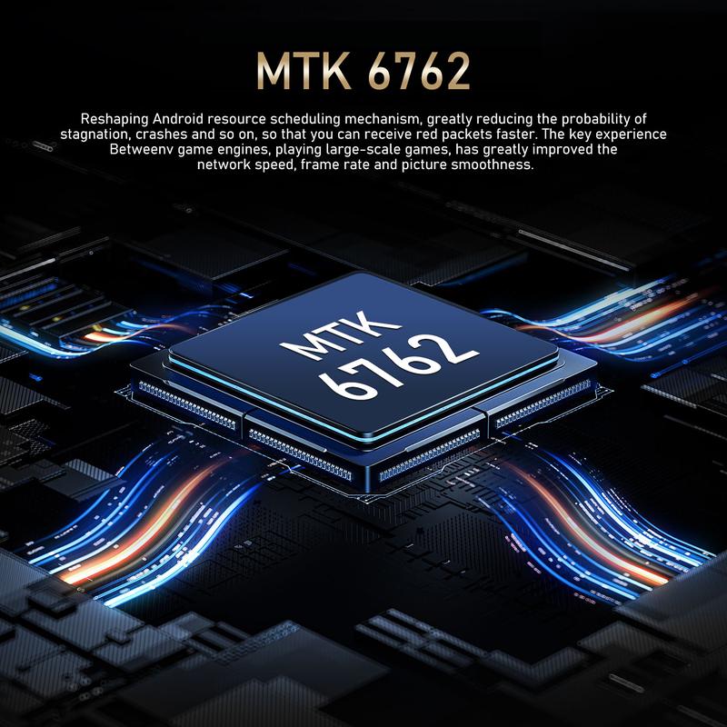 FUFFI 6.8-Inch Android Smartphone - 3GB RAM + 32GB ROM, 8+20MP Dual Camera - 4100mAh Battery, Android 12.0 Smart Touchscreen Phone- Unlocked 4G LTE Network, Dual SIM Cellphone