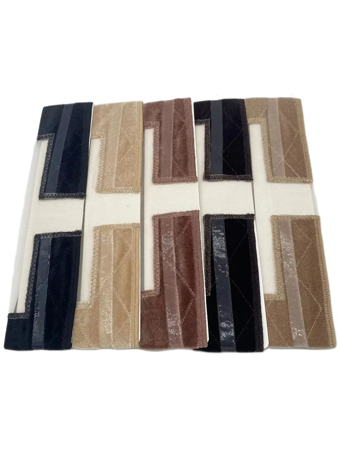 Five-Pack Lace Wig Anti-Slip Straps, Soft Velvet Women's Wig Fixed Headband, Velvet Wig Accessories, Non-Slip Hair Tie, Hair Extension Tape