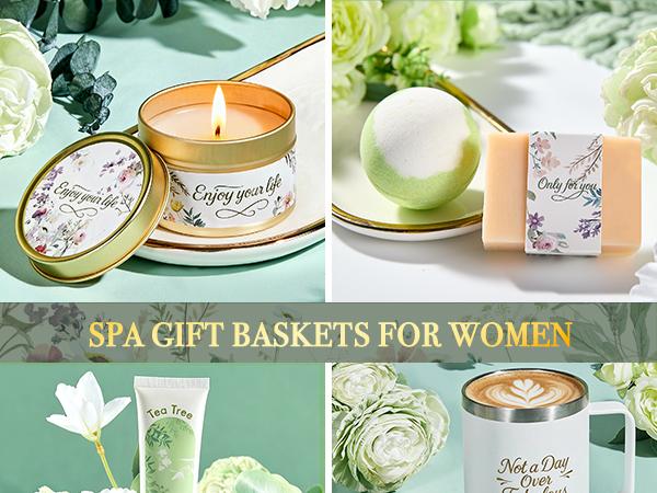 Valentines Day Gifts for Her Mom Wife Girlfriend – Birthday Gifts for Women Spa Care Package | Get Well Soon Gift Basket, Thinking of You Sympathy Gift Box for Friend, Sister, Grandma