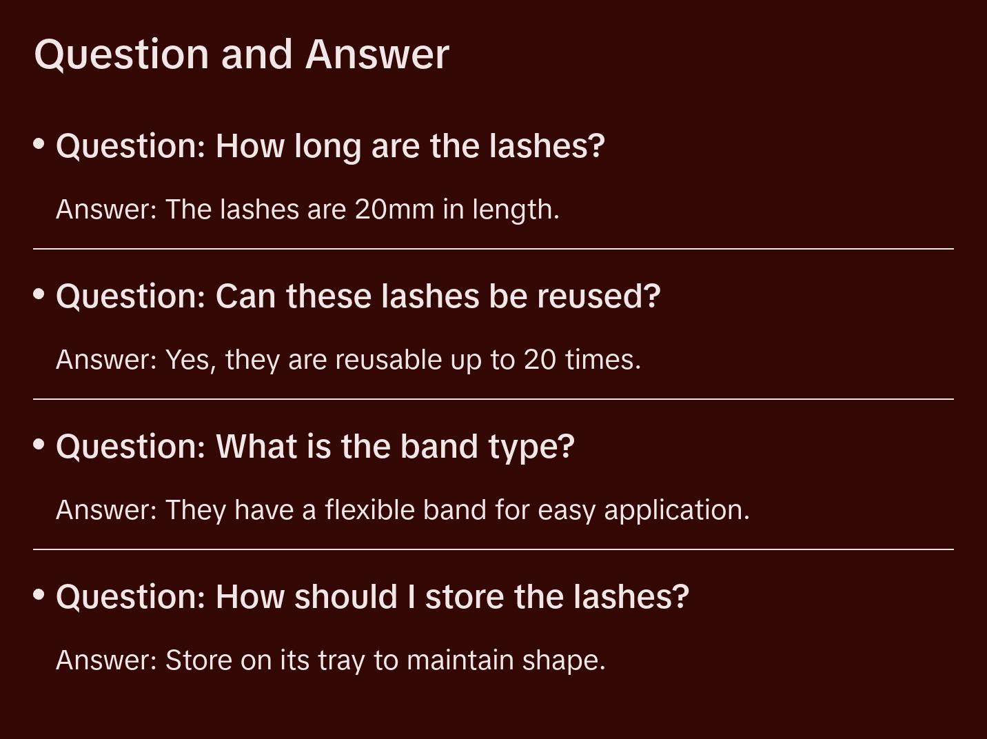 WEHO Mink Eyelashes – 20mm Real Mink Fur Lashes with Flexible Band for Night-Out Glam