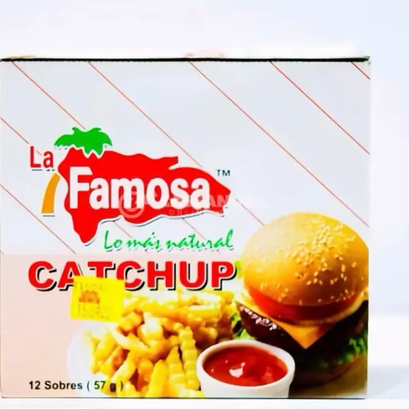 Famosa Ketchup Sachets, 12-Pack Single-Serve Condiment Pouches