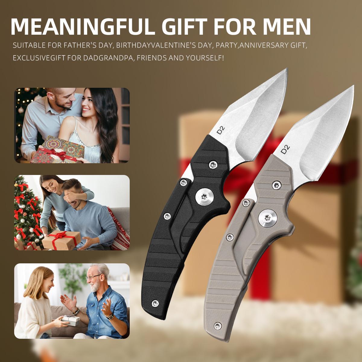 Sharp Fixed Blade Knife with Sheath - Multi-Purpose EDC Hunting Knife for Camping, Hiking, Fishing & Kitchen Cooking, Ideal Gift for heritage Mini Outdoor Folding Knife  Survival, and Hunting The Perfect Gift for Adventurers edc knife multi-functional