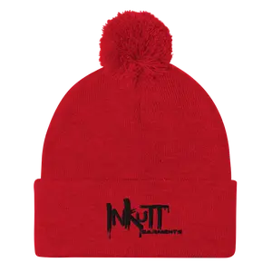 Inkutt Garments Unisex Neon Pom Embroidered Beanie