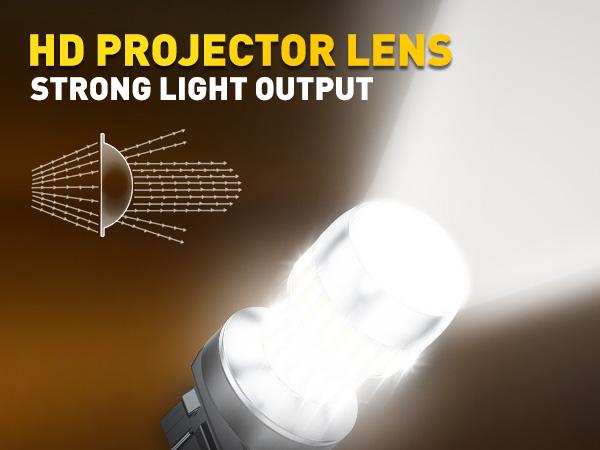 AUXITO Upgraded 7440/7443 3156/3157 1157 1156 LED Bulbs for Reverse Lights Brake Tail Light Bulbs, CANBUS Ready, 3800LM 500% Brighter White/Red/Yellow/Flashing Strobe Red included, for Backup Tail Brake DRL Turn Signal Parking Lights,Pack of 2