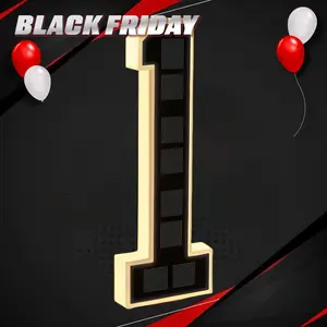 9 Inch Solar Lighted House Numbers For Outside, Backlit House Number Lamp Sign, Intelligent Light Sensor, Large Illuminated Exterior Modern House Numbers Light, Easy Installation, Outdoor Decor Accessories