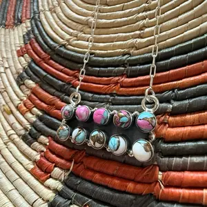 Cotton Candy Cluster Necklace