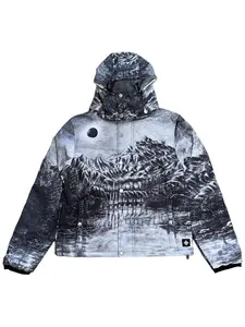Jakis Christ Dark Realm Puffer Down Jacket Gray