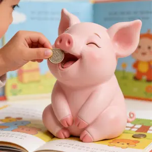 New cute lucky pig blind box, kawaii money saving jar for boys and girls, perfect birthday gift and desk decoration