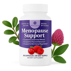 Herbal Menopause Relief Supplement – Natural Hormone Balance with Dong Quai, Chaste Berry & Black Cohosh Root – Support for Hot Flashes, Night Sweats & Mood Swings – 60 Capsules