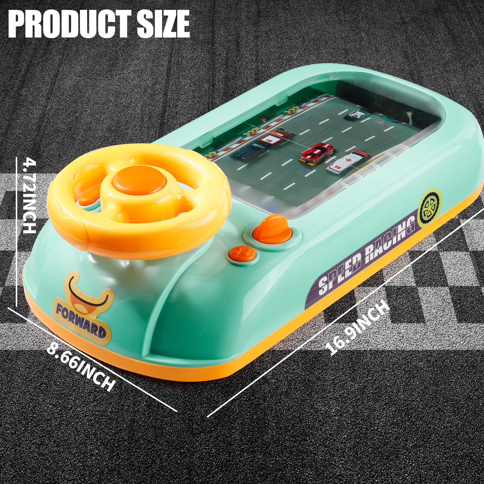 Racing Adventure Car Steering Wheel Toy for Kids Musical Driving Game Toddler Interactive Simulation Toy Educational Learning