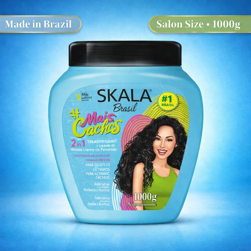 2-in-1 Vegan Curl Defining Hair Cream & Moisturizing Leave-In Conditioner Haircare Treatment with D-Panthenol for Curly Hair & Youth, Natural Curls Support, 1000g (35.2 oz) Bottle, Transitioning Hair