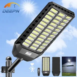 DEEPN Solar Outdoor Light, 3 Lighting Modes, 6500K Spotlight, LED Motion Sensor Security Wall Light, Ideal for Garden, Courtyard, and Porch Decoration, IP67 Waterproof, Remote Control Supported, Solar-Powered Wall-Mounted Outdoor Lighting