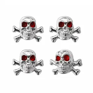United Pacific 70004 – Chrome Skull Valve Caps (4-Pack)